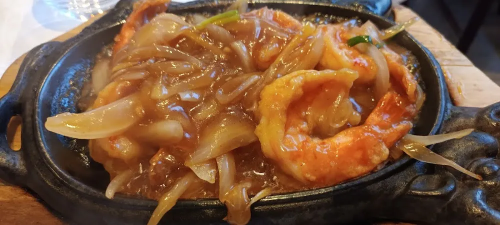 Sizzling Prawns with Ginger